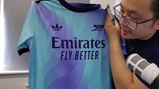 Trying Arsenals NEW Third Kit Authentic Shirt 2425  Adidas  £126 RRP  Kit Review [upl. by Socrates]