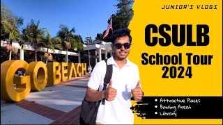 CSULB School Tour Attractive places 2024 JUNIORS VLOGS [upl. by Coulson]