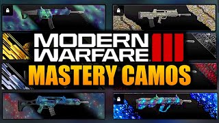 Modern Warfare 3 All Mastery Camos Leveling and Progression Explained [upl. by Doownel140]