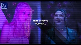 3 Cool Text Effects  After EffectsTutorial [upl. by Odama440]