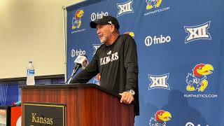 Lance Leipold discusses KU’s outlook at local media day [upl. by Apgar]