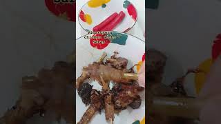 Pinatuyong chicken adobo ulam for lunch pinoydishes pinoyfood yummy view shortvideo youtube🥰🫰 [upl. by Tnahs]