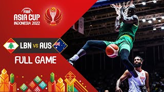 Lebanon 🇱🇧  Australia 🇦🇺  Final  Basketball Full Game  FIBAASIACUP 2022 [upl. by Sabsay]