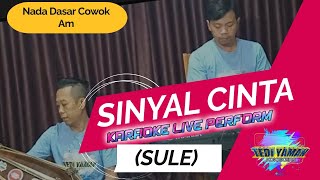 Sinyal cinta  Sule karaoke nada cowok Am versi bajidor [upl. by Maure]