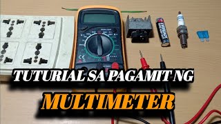 how to use multimeter TAGALOG [upl. by Templa]