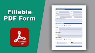 How to create fillable pdf form with text field in adobe Acrobat pro dc [upl. by Isawk87]