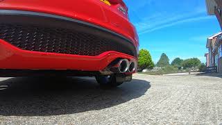 Fiesta st Milltek non resonated race exhaust and milltek sports cat [upl. by Chaworth]