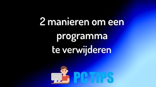 Een programma verwijderen in Windows 11 [upl. by Rednal802]