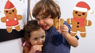 COMO FAZER BISCOITOS DE NATAL GINGERBREAD PARA PRESENTEAR SEUS AMIGOS E FAMILIA [upl. by Ssirk]