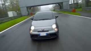 Abarth 695 biposto on the Track  AutoMotoTV [upl. by Hsreh]