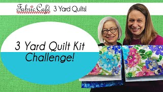 Fabric Challenge  3 Yard Quilt Kit Competition  Which do you like [upl. by Amolap]