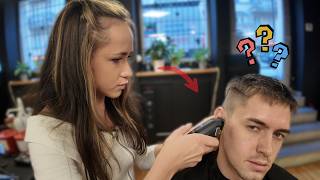 Ukrainian Barber Full Service  ASMR Haircut Shave Face Mask amp More [upl. by Ezaria]