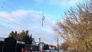 Helikopter mit schwerem Gleissignal in Walldorf Hessen [upl. by Xena]