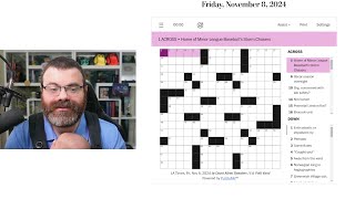 Learning Crossword Week 26  LA Times Crossword Friday Nov 8th 2024 [upl. by Nalyorf]