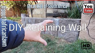 Retaining wall of China DIY Retaining Wall with Retaining Blocks [upl. by Yatnuhs]