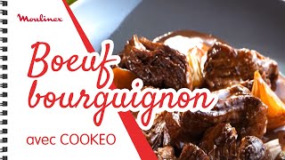 Boeuf bourguignon avec COOKEO  Les recettes Moulinex [upl. by Ozan]