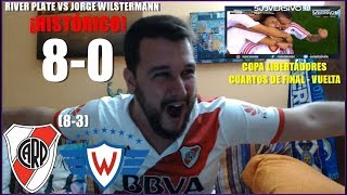 RIVER PLATE VS JORGE WILSTERMANN 80  REACCION  COPA LIBERTADORES [upl. by Strang827]