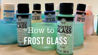 Frost Glass or Wine Glasses for Painting [upl. by Jocko]