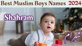 Best Muslim baby boy Names 2024Islamic names for boys with urdu meaning [upl. by Idur]