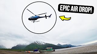 Epic Helicopter Air Drop onto Eivin Kilchers Landing Craft [upl. by Barby]