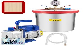 VEVOR Vacuum Pump 2 Gallon Vacuum Chamber Silicone Expoxy Degassing with 4CFM Review [upl. by Mirelle]