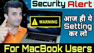 MacBook Security Alert 2023  आज ही ये Setting कर लो macos tutorial hindi [upl. by Sargent]