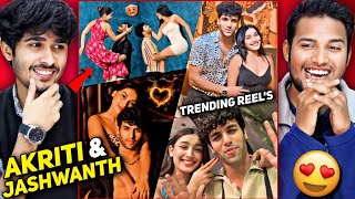 Akriti amp Jashwanth Bopanna Instagram Cute Trending Reels Reaction 😍❤  V2funreacts [upl. by Gnof]