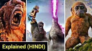 Godzilla x Kong The New Empire Explained in HINDI  Godzilla x Kong Full Movie Explained In HINDI [upl. by Roselba]