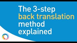 The back translation method explained – step by step [upl. by Rose]