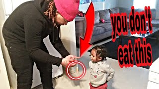 LETTING BABY EAT BLOODY TAMPON PRANK ON BOYFRIEND [upl. by Kahn]