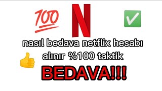 NASIL BEDAVA NETFLİX HESABI ALINIR \u00100 TAKTİK😱 [upl. by Roskes]