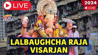 Live Ganpati Visarjan 2024  Lalbaugcha Raja Visarjan 2024  Maharashtra Ganesh Visarjan 2024 Live [upl. by Ellon]