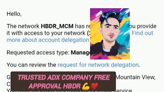 ADX APPROVAL FREE  HBDR ADX APPROVAL  GOOGLE MCM HBDR ADX APPROVAL [upl. by Mahsih]