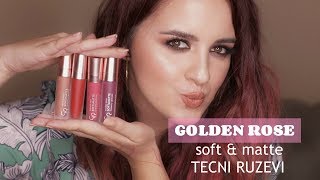 GOLDEN ROSE Soft amp Matte TECNI RUZEVI  Vanessa Đurašaj [upl. by Ylenats77]