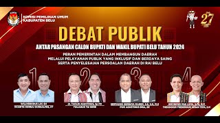 Debat Kedua Pasangan Calon Bupati Dan Wakil Bupati Kabupaten Belu 2024 [upl. by Schnabel242]