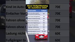 Neue Bußgelder im Straßenverkehr 2024 [upl. by Bentlee]