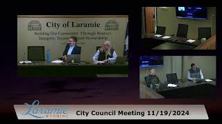 November 19th 2024 Laramie Wyoming  City Government Live Stream [upl. by Mayyahk]