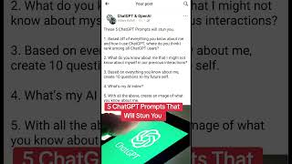 5 ChatGPT Prompts That Will Shock You 😲 chatgpt ai [upl. by Lirbij]