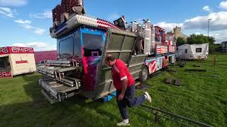 Selston FUNFAIR  PULL DOWN  PULL OFF  Nottinghamshire July 2024 [upl. by Ydissac843]