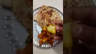 Dry aloo dum dia Paratha🥰🥰breakfast❤️ [upl. by Oigufer]