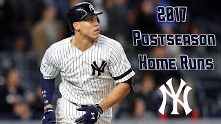 2017 Postseason Home Runs  New York Yankees  HD [upl. by Eisdnyl]