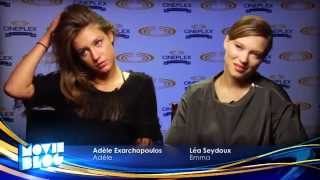 Léa Seydoux Adèle Exarchopoulos TIFF Interview [upl. by Ninazan335]