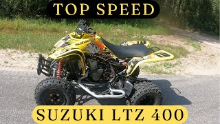 Suzuki LTZ 400 TOP SPEED [upl. by Ahsat]