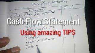 Cash Flow Statement with Amazing tips [upl. by Plotkin]