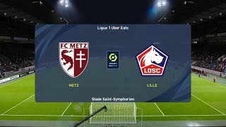 PES 2021  MetzLille Ligue 1  Saison 20222023 [upl. by Beniamino599]