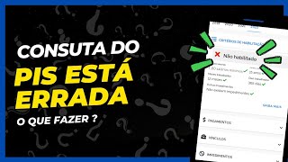 PIS não HABILITADO no app carteira digital de trabalho 2024  COMO resolver Rápido [upl. by Blumenthal]