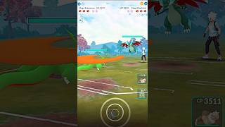 ✨️Mega Salamance VS✨️Mega Charizard X PVP Dragon Battle pokemongo [upl. by Aihsela715]