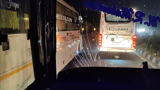 MRM VS SRI KRISHNA VS TRANZ KING Travels Super Driving and Overtake [upl. by Tera870]