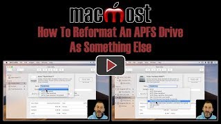 How To Reformat An APFS Drive As Something Else MacMost 1835 [upl. by Nahttam314]