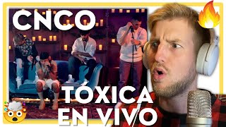 Reacción 🎤🤤 CNCO  Tóxica ☠️ EN VIVO [upl. by Albarran]